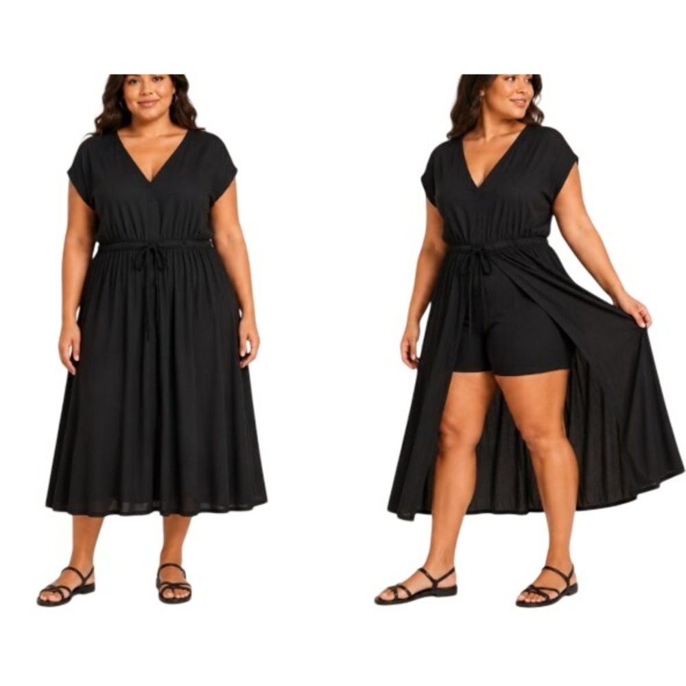 Noisy May Curve NMTinka Short Sleeve Jumpsuit Romper US 16 Skirt Overlay Flowy